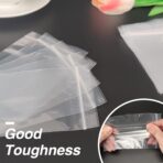 Plastic Bags, 200pcs 4 x 6 inch 2 mil Thick, Zip Bags, Clear Jewelry Bag, Baggies with Resealable Zip Bag for Small BusinessDaily Vitamin, Jewelry, Candy - Image 7