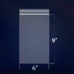 iMailer - 1000 Count - 6" x 9" Clear Reclosable Zip Plastic Poly Bags 2 Mil for A7 A8 A9 Cards & Envelopes, Bakery, Cookies, Treats - Image 3