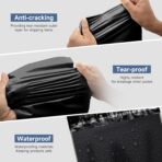 KKBESTPACK 100 Pcs 12x15.5 Poly Mailer Envelopes Shipping Bags Self Adhesive Waterproof Bags (Black), 12 x 15.5 - Image 6