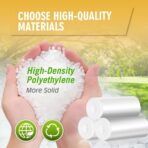 105 Count Small Trash Bags, 4 Gallon Garbage Can Liners - Unscented Wastebasket Trash Bags for Bathroom, Kitchen, Bedroom, Cleaning Supplies (15 Liter) - Image 5