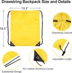 25 Pieces Drawstring Bags Bulk Drawstring Backpack Draw String Bag Cinch Sack for Gym Traveling Yoga Outdoor Sports (25 Colors) - Image 4