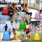 25 Pieces Drawstring Bags Bulk Drawstring Backpack Draw String Bag Cinch Sack for Gym Traveling Yoga Outdoor Sports (25 Colors) - Image 6
