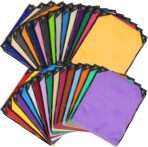 25 Pieces Drawstring Bags Bulk Drawstring Backpack Draw String Bag Cinch Sack for Gym Traveling Yoga Outdoor Sports (25 Colors) - Image 8