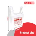 Thank You Bags - Case of 1,000ct (11.5" x 6.25" x 21")-.6mil - Image 3