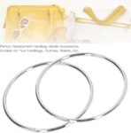 CYSFETENA 2Pcs Metal Bag Handles, 3.93in Dia. Round Purse Handles Loop Rings for Bag Making Luggage Hardware Accessories - Image 7