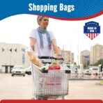 Fuxury 500 Count - Thank You Plastic T-shirt Bags White with Handles (11.5" x 6.5" x 21"), Grocery, Take Out, To Go, Restaurants, Convenience Store,Retail Shopping Bags in Bulk for Small Business - Image 9