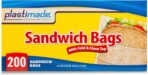 Sandwich Bags With Fold & Close Top (6.5 in X 5.5) in 200 Count Pack of 4 - Image 3