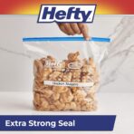Hefty Calendar Slider Gallon Freezer Bags, 1 Gallon Size Slider Bags with Stand and Fill Expandable Bottoms, Helps Prevent Freezer Burn, 25 Count (Pack of 4) - Image 4