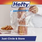 Hefty Calendar Slider Gallon Freezer Bags, 1 Gallon Size Slider Bags with Stand and Fill Expandable Bottoms, Helps Prevent Freezer Burn, 25 Count (Pack of 4) - Image 6
