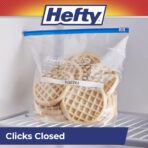 Hefty Calendar Slider Gallon Freezer Bags, 1 Gallon Size Slider Bags with Stand and Fill Expandable Bottoms, Helps Prevent Freezer Burn, 25 Count (Pack of 4) - Image 7