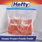 Hefty Calendar Slider Gallon Freezer Bags, 1 Gallon Size Slider Bags with Stand and Fill Expandable Bottoms, Helps Prevent Freezer Burn, 25 Count (Pack of 4) - Image 10