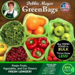 Debbie Meyer, GreenBags 20-Pack (8M, 8L, 4XL) | Reusable Storage Bags Keeps Fruit, Vegetables, Produce, Cut Flowers Fresh Longer, Kitchen & Fridge Preservation Solution, BPA Free, Made in the USA - Image 3