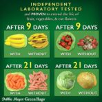 Debbie Meyer, GreenBags 20-Pack (8M, 8L, 4XL) | Reusable Storage Bags Keeps Fruit, Vegetables, Produce, Cut Flowers Fresh Longer, Kitchen & Fridge Preservation Solution, BPA Free, Made in the USA - Image 6