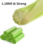 13-15 Gallon Trash Bags Plant Based Garbage Bags Recycling Unscented Tall Kitchen Trash Bags for Kitchen, Yard, Lawn,Office(75 Counts, Green) - Image 3