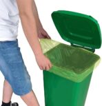 13-15 Gallon Trash Bags Plant Based Garbage Bags Recycling Unscented Tall Kitchen Trash Bags for Kitchen, Yard, Lawn,Office(75 Counts, Green) - Image 7