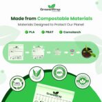 Compostable Quart Size Zip Bags 25 Count Extra Thick 2 mil Resealable, Leak-Proof, Freezer Safe Disposable Food Storage Bags, BPI and OK Compost Home Certified, ASTM D6400 - Image 7