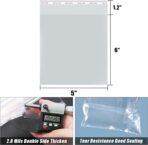 SUREHOME Cookie Bags Cellophane Clear Individual Treat for Cookies, 5x6 Inch Gift Giving Packaging, 100PCS Plastic Self Adhesive Wrappers Candy Bag - Image 7