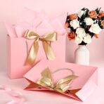 JMANNI Gift Bag, 1PCS Gift Bags Large with Ribbon and 1 Greeting Cards 2 Tissue Paper, Portable Paper Gift Bag with Handles, Birthday Gift Bags, Valentine's Day, Present Bags for Christmas Wedding Party Mothers Day - Image 6