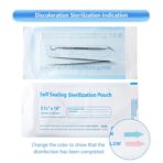Annhua 200 PCS Sterilization Pouches Sterilization Bags 5.3 x 11 inch, Self-Sterilization Pouches Sterilizer Bags for Dentist Tools, Beauty Toolkits - Image 9