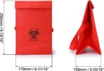 QWORK Medical Specimen Transport Bag, 2 Pack Biohazard Cooler Bag, 6.75" x 10" x 5.75", Red - Image 7