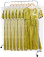 AVLA 50 Pack Plastic Garment Bags, Clear Dry Cleaner Bags, Dry Cleaning Hanging Clothes Cover, Transparent Coat Suit Dust Cover Protector Bag for Closet Storage, Home, Laundry, Laundrette, 23 x 59 In - Image 6