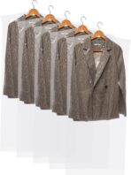 AVLA 50 Pack Plastic Garment Bags, Clear Dry Cleaner Bags, Dry Cleaning Hanging Clothes Cover, Transparent Coat Suit Dust Cover Protector Bag for Closet Storage, Home, Laundry, Laundrette, 23 x 59 In - Image 7