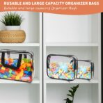 18 Packs Toy Storage Bags with Labels, Clear PVC Puzzle Storage Bags, Waterproof Travel Toy Organizer Bags with Zipper for Building Blocks Kids Books (3 Size) - Image 6