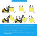 10Pack Aolikebao FIBC Bulk Bag,1.5 Ton Bag, 39.4"L x 39.4"W x 39.4"H,3300lbs SWL Safty Factor 3:1,Woven Polypropylene Bags,Duffle Top Spout Bottom (10) - Image 8