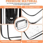 AURUZA Clear Makeup Bag,Portable Travel Toiletry Bags with Zipper, TSA Approved Clear Organizer Bags, PVC Cosmetic Pouch for Airport Airline Compliant - Image 5