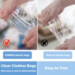 Cellophane Bags, 70 Pcs Resealable Clear Poly Bags for Clothes, Shirt Bag, Decorative Wrappers, Party Favors & Artwork(12x16) - Image 5
