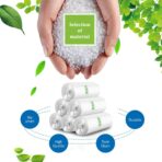 4 Gallon 330 Counts Strong Trash Bags Garbage Bags by Teivio, Bathroom Trash Can Bin Liners, Small Plastic Bags for home office kitchen (Clear) - Image 8