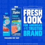 Ziploc Food Storage Quart Freezer Slider Bags, Power Shield Technology for More Durability, 34 count - Image 3