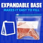 Ziploc Food Storage Quart Freezer Slider Bags, Power Shield Technology for More Durability, 34 count - Image 7