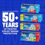Ziploc Food Storage Quart Freezer Slider Bags, Power Shield Technology for More Durability, 34 count - Image 9