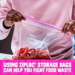 Ziploc 2 Gallon Food Storage Bags, Grip 'n Seal Technology for Easier Grip, Open, and Close, 36 Bags Total - Image 7
