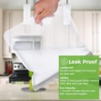 SPLF 6 Pack Reusable Gallon Freezer Bags Dishwasher Safe, BPA FREE Reusable Food Storage Bags, Extra Thick Leakproof Silicone Free 1 Gallon Bags for Marinate Meat, Cereal, Sandwich, Snack, Travel Item - Image 5