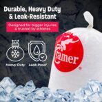 Cramer Large Ice Bags for Injuries, 9.5" x 18", Clear Disposable Ice Bag Roll for Athletic Trainers, Tear-Resistant, Bulk 1500 Pack, Ideal for Ice Wraps in Training Rooms - Image 3