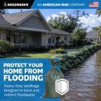 Sandbaggy - Heavy Duty Empty Sandbags For Flooding (14" X 26") - Poly Sand Bags - Flood Barrier, Weight, Construction, Earth Bag Homes - Reusable, UV Resistant - Tie Strings Attached (50 Bags) - Image 3