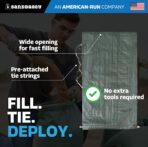 Sandbaggy - Heavy Duty Empty Sandbags For Flooding (14" X 26") - Poly Sand Bags - Flood Barrier, Weight, Construction, Earth Bag Homes - Reusable, UV Resistant - Tie Strings Attached (50 Bags) - Image 7