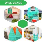 Lakesstory Biodegradable Green T-Shirt Bags | Compostable Grocery Bags | Eco-Friendly Plastic Bags - Image 6