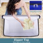 HomeHacks Moving Bags, 8-Pack Heavy Duty with Strong Zippers and Handles Collapsible Moving Supplies, Storage Totes for Packing & Moving Storing 93L-8 Pack (Blue) - Image 7