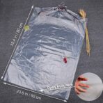 50 Pack 35.4inch Plastic Clear Dry Cleaning Hanging Lightweight Garment Clothes Cover Protector Bags for Closet Clothes Storage. - Image 4