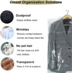 50 Pack 35.4inch Plastic Clear Dry Cleaning Hanging Lightweight Garment Clothes Cover Protector Bags for Closet Clothes Storage. - Image 7