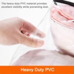 Vieshful 3 Pack Clear Clothes Storage Bag, 40L Plastic Blanket Storage Bag with Zipper, Foldable Closet Organizer, Moving bags for Comforter, Blanket, Bedding, Duvet, Toys - Image 9