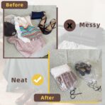 100 Pack Clear Shoe Bags for Travel, 12"x18" Large Travel Shoe Bags for Storage and Packing, Waterproof Drawstring Shoe Bag for Traveling, Bulk Travel Essentials for Men and Women - Image 5