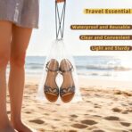 100 Pack Clear Shoe Bags for Travel, 12"x18" Large Travel Shoe Bags for Storage and Packing, Waterproof Drawstring Shoe Bag for Traveling, Bulk Travel Essentials for Men and Women - Image 8