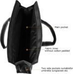 enyuwlcm Oxford Zippered Document Bag with Handle File Tote Bag Pouch for Carrying Paper Files Books Filing Folder 1 Pack (Black) - Image 8