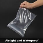 7 x 9 inches Thick 5 Mil Clear Zip Plastic Bags Lock Reclosable Poly Bag Seal Storage Bags With Zipper for Cards Envelopes Snacks Heavy-Duty 20Pack - Image 6