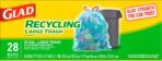 Glad Trash Bags, Large Drawstring Garbage Bags, 30 Gallon Blue Trash Bags for Large Kitchen Trash Can or Recycling, 28 Count - Packaging May Vary - Image 4