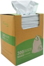 TYPLASTICS 300 Count 13 Gallon Tall Kitchen Drawstring Trash Bags, GRS Compliant, Eco-Friendly Recycled Material - Image 8